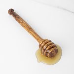 Handmade Olive Wood Honey Dipper – Simple & Natural - Image 4