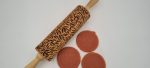 Engraved Rolling Pin Natural Wood Folk Kitchen Pins Handmade - Hiro - Image 2