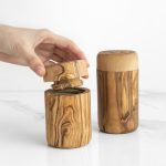 Handcrafted Olive Wood Spice Box with Thread for Rustic Kitchen Charm - Image 5