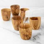 Handcrafted Olive Wood Shot Glass - 1.5 oz - Image 4