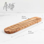 Handmade Olive Wood Bread Board | Rustic Slicing and Serving Platter - Image 5