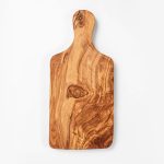 Olive Wood Rectangular Cutting Board with Handle, Handmade - Image 3