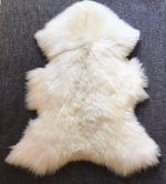 Very Big Bright Ivory Lambskin Rug. 120 cm. - Image 7