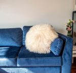 Decorative Round Furry Pillow. - Image 4