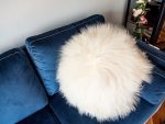 Decorative Round Furry Pillow. - Image 2